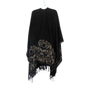Accessory Street Women Shawl Wrap One Size Olive Green and Black